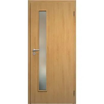 Interiérové dveře SAPELI ELEGANT PRAKTIK M60 - START - OTOČNÉ DVEŘE VČ. ZÁRUBNĚ - Dub Průchozí šířka (cm): 120, Průchozí výška (cm): 210, Typ skla: Satináto bílé