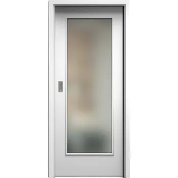 Interiérové dveře SAPELI ELEGANT PRAKTIK M40 - START - POSUVNÉ DVEŘE VČ. ZÁRUBNĚ - Bílá Průchozí šířka (cm): 100, Průchozí výška (cm): 197, Typ skla: Satináto bílé