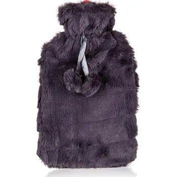 Termofor CALME Láhev zahřívací termofor Plush 2 l černá