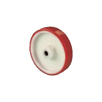 Pojezdové kolečko NPX 100 Samostané kolo s červenou polyuretanovou obručí 7520012