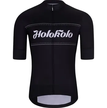 cyklistický dres HOLOKOLO Cyklistický dres s krátkým rukávem - GEAR UP - černá XS