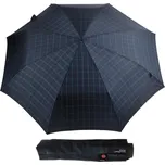 Kvalitní lehký deštník Fiber T1 check 89872520 zeleno/modrý