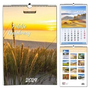 Kalendář Kalendarz 2024 B3 13 plansz Polskie Krajobrazy