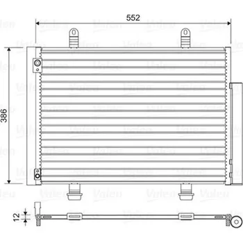 Výparník klimatizace Kondenzátor, klimatizace VALEO 814418