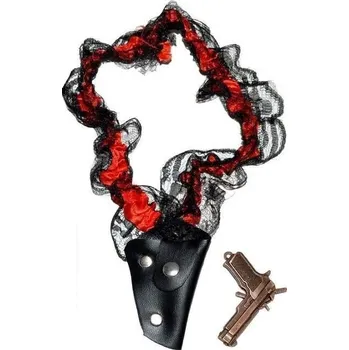 Karnevalový doplněk Wiky Pistole s pouzdrem na podvazku The Wild West