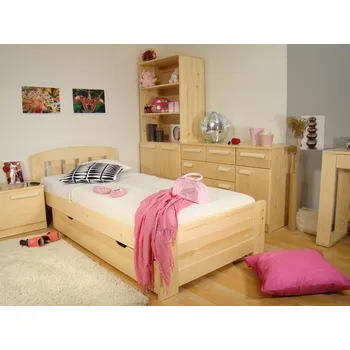 Dětská postel ROALHOLZ Moderní postel z masivu MICHAELA NR 90x200 smrk
