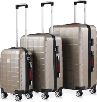 Cestovní kufr Sada cestovních kufrů 107200 3 ks Champagne