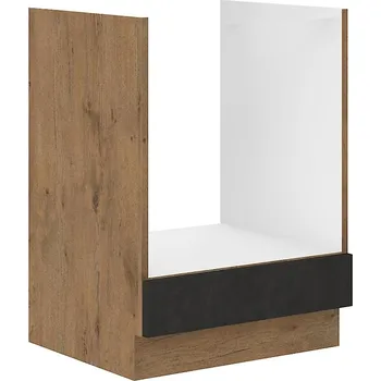 Kuchyňská skříňka Kuchyňská skříňka Vigo 60D GAZ BB grafit mat/dub lancelot