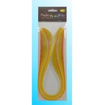 Set školních potřeb Paski do quillingu 5mmx50cm żółte 100szt