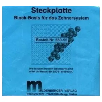 Steckplatte (zu Steckwürfel, allseitig steckbar) - Behrens, Jürgen