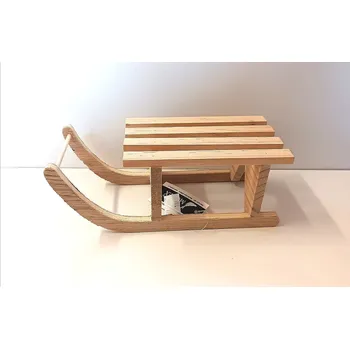 Vánoční dekorace Dekorační dřevěné sáňky (Zimní dekorace sáně)