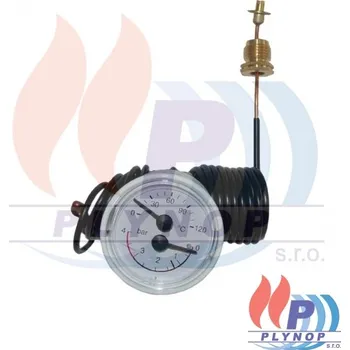 Příslušenství ke kotli Termomanometr 0-120°C, 0-4 bar IMMERGAS EOLO STAR/ MINI / NIKE STAR / MINI / ZEUS MINI - 1.032801 / 1.032801P / 1.015582 / 1.013413