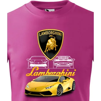Dětské tričko Lamborghini, Barva Purpurová, Velikost 122 cm/6 roků, Canvas Dětské tričko Bezvatriko.cz 2327