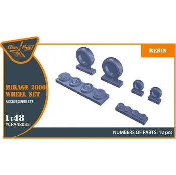Plastikový model Clear Prop models 1/48 Mirage 2000 - wheel set