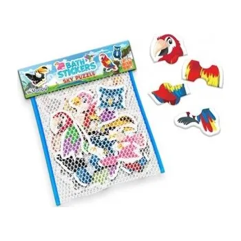 Puzzle Puzzle vtáčiky - Nálepky do vane