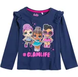LOL SURPRISE Dívčí tričko L.O.L.SURPRISE GLAMLIFE modré Velikost: 116