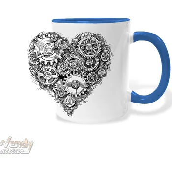 Hrnek - Tikající srdce Barva: Modrá