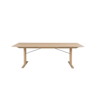 Jídelní stůl MALLI 175, Povrch Dub bělený lakovaný, Rozšíření stolu Rozšiřující desky stolu-NE