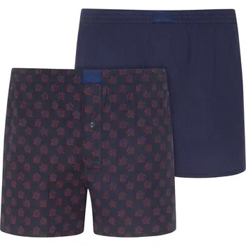 Trenýrky Pánské trenýrky 315500 460 černé-tm. modré s potiskem - Jockey M