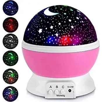 Noční světlo Zaparkorun Projektor noční oblohy růžový