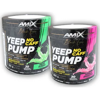 Anabolizér Amix Black Line Black Line Yeep Pump NO CAFF 345g Varianta: pear strike