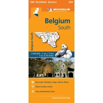 Encyklopedie Belgium South - Michelin Regional Map 534