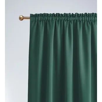 Závěs Dekorační závěs s řasící páskou zatemňující NICOLA - BLACKOUT 140x250 cm, zelená (cena za 1 kus) MyBestHome