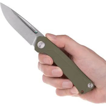 kapesní nůž ANV Z200 BB - Sleipner Stonewash, G10 Olive ANVZ200-051