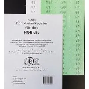 DürckheimRegister® HGB im dtv (2020) - Dürckheim, Constantin von