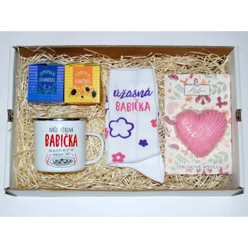 Žertovný předmět Ptákoviny CB Sada pro babičku v dárkové krabičce číslo: 39-42