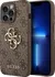 Pouzdro na mobilní telefon Guess PU 4G Metal Logo pro Apple iPhone 14 Pro hnědé