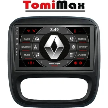Auto Hi-Fi TomiMax Renault Trafic, Opel Vivaro, Fiat Talento 9“ Android 14 autorádio s WIFI, GPS, USB, BT HW výbava: QLED 8 Core 8GB+128GB HIGH - pouze displej A,C, Velikost obrazovky: Dotyková obrazovka: 9"