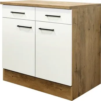 Kuchyňská skříňka spodní s dvířky Flex Well Vintea šířka 80 cm magnólie matná