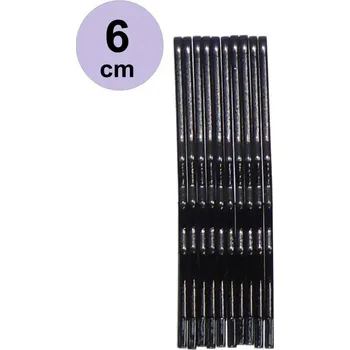 Ostatní Pinetky do vlasů klasické sponky 6 cm na zicherce 10pcs Barva: Černá