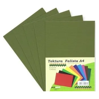 Set školních potřeb Tektura A4 falista oliwkowa 5szt