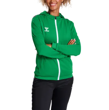 Dámské oblečení Mikina s kapucí Hummel HMLAUTHENTIC PL ZIP HOODIE WOMAN 219981-6235 Velikost L