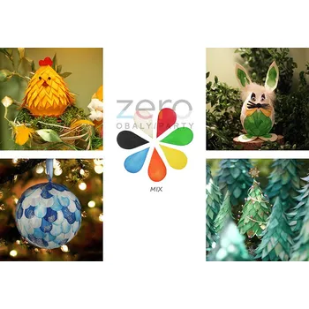 Velikonoční dekorace Plátky osikové 3 cm (300 ks) - mix