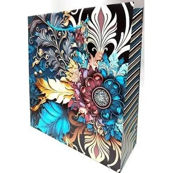 Set školních potřeb Torebka ozdobna matowa 35x37x12cm vintage GB23159