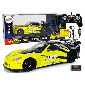 RC model auta Auto sportowe R/C 1:18 Corvette C6.R żółty