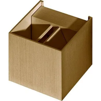 Nástěnné svítidlo Azzardo AZ0952 LETICIA nástěnné svítidlo 1x G9 40W bez zdroje 9,9cm hranaté IP20, eloxované zlato