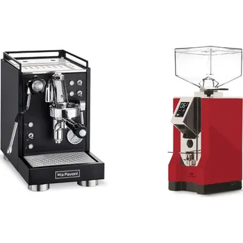 Příprava kávy La Pavoni Mini Cellini, black + Eureka Mignon Specialita, CR…