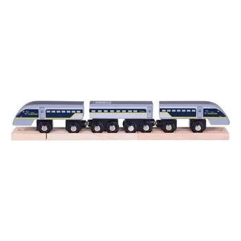 autodráha Bigjigs Rail Rychlík Eurostar E320 + 3 koleje