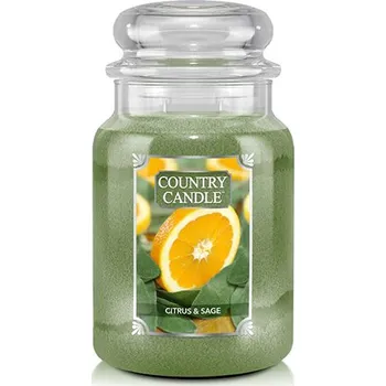 Svíčka Country Candle Vonná Svíčka Citrus & Sage, 652 g