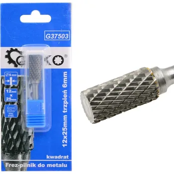 Fréza Stopková fréza na kov 12x25mm, válcová s hranou, Geko G37503