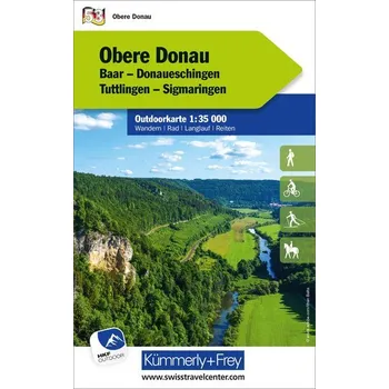 Obere Donau Nr. 53 Outdoorkarte Deutschland 1:35 000 - Hallwag Kümmerly+Frey AG