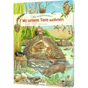 První čtění Mein erstes Wimmelbuch: Wo unsere Tiere wohnen - Christine Henkel