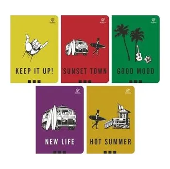 Set školních potřeb Zeszyt A5/80K kratka Surfer (10szt)
