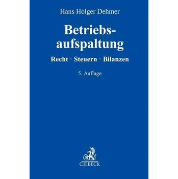 Populárně naučná literatura pro dospělé Betriebsaufspaltung - Dehmer, Hans Holger