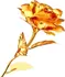 Umělá květina LRS Pozlacená růže v dárkovém balení
