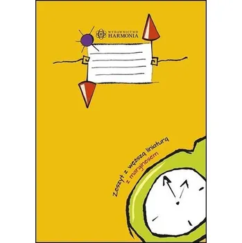 Zeszyt z węższą liniaturą z marginesem